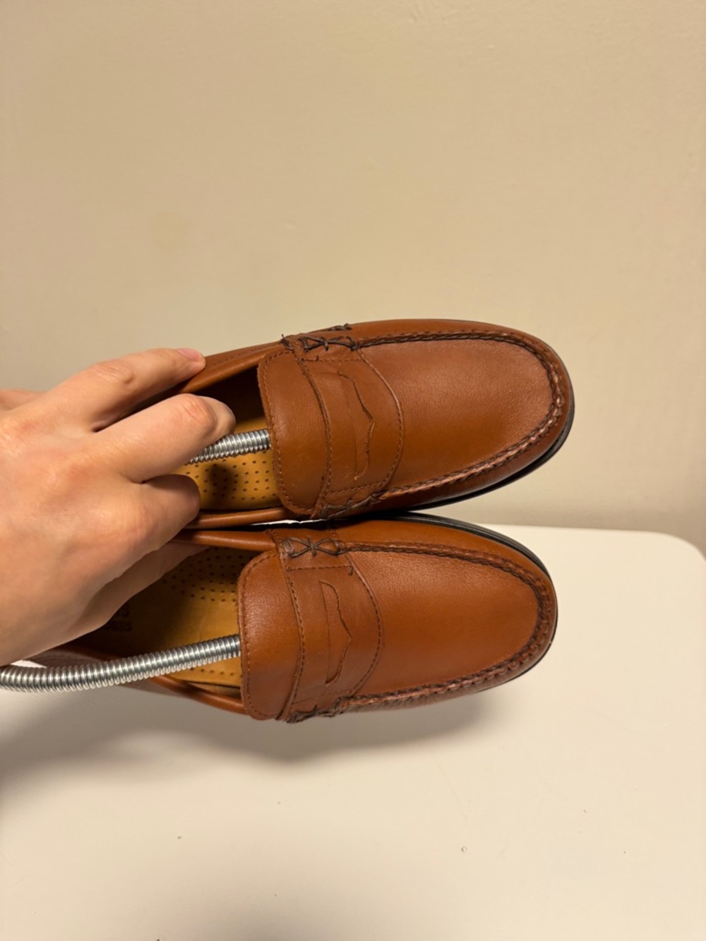 Bass Weejuns Katherine II Brown Leather Penny Loafers US 9 W Preppy Collegiate - Picture 6 of 11